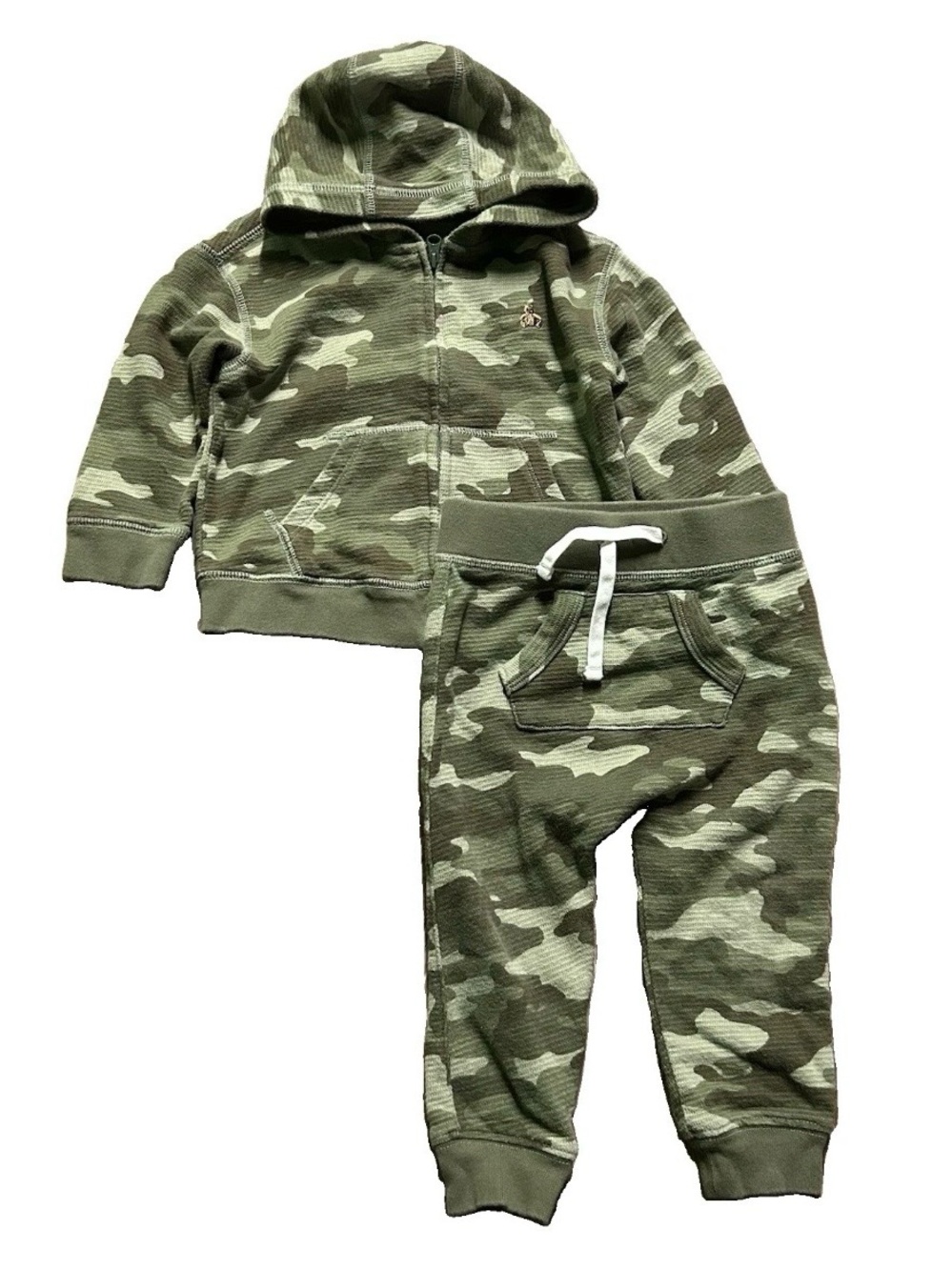 Toddler Boy Gap Camouflage Matching Set Sweatshirt Sweatpants Size 18-24 Months